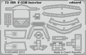 Eduard 73489 F-35B interior SA 1/72 FUJIMI
