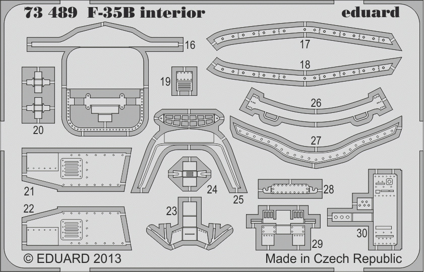 Eduard 73489 F-35B interior SA 1/72 FUJIMI