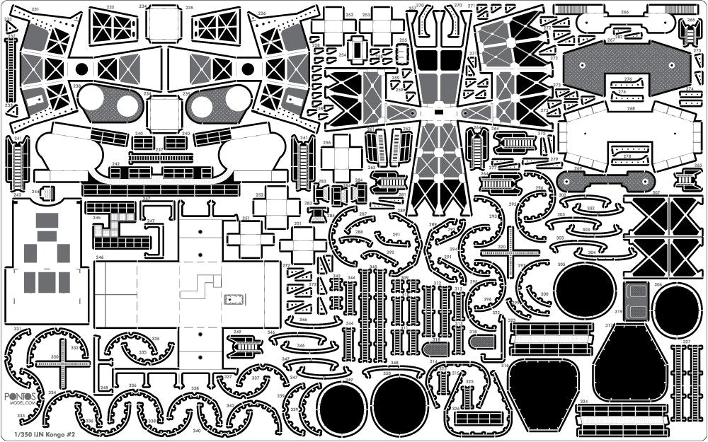 Pontos 35020F1 IJN Kongo 1944 Detail Up Set 1/350 – immagine 17