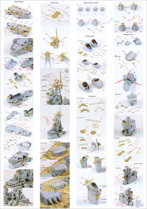 Pontos 35007F1 USS BB-61 Iowa 1984 Kit de détails (1/350) – image 3