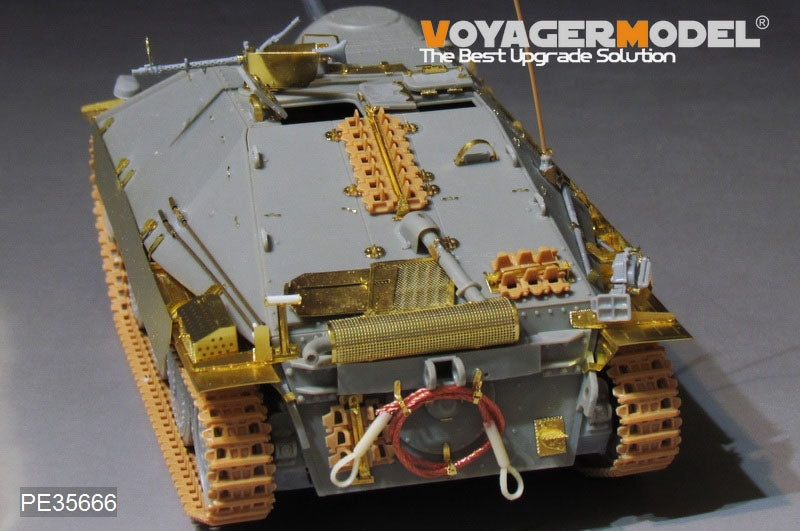 Voyager Model PE35666B WWII German Hetzer Tank Destroyer (includes a metal barrel) For DRAGON 6030 1/35 – immagine 9