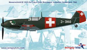 Wingsy Kits D5-12 Swiss Air Force Fighter MESSERSCHMITT Bf 109 E-3a 1/48 – immagine 18