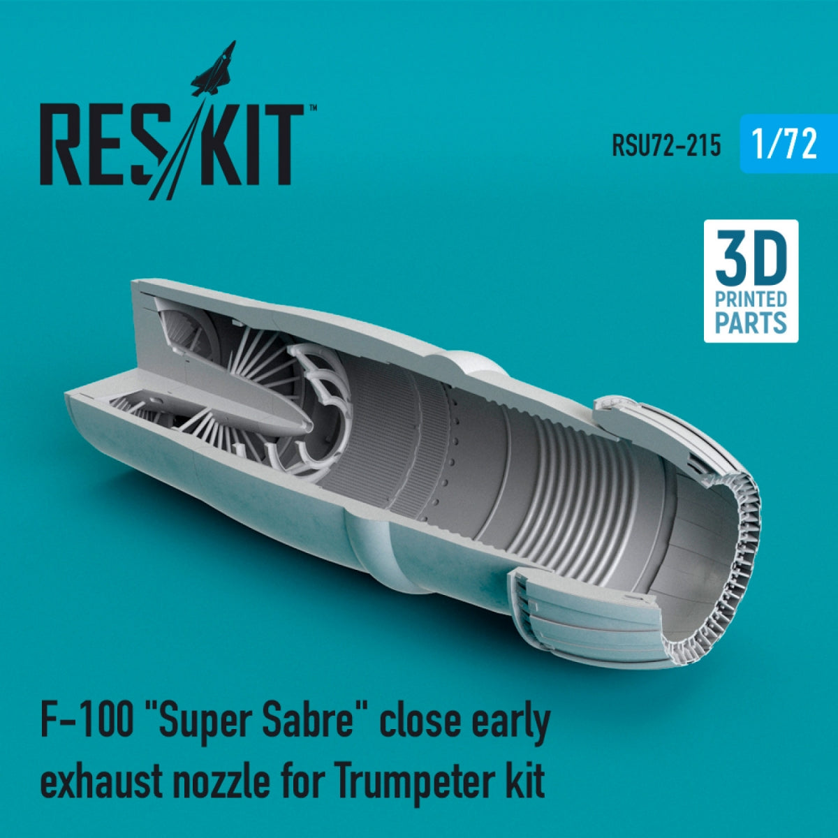RESKIT RSU72-0215 F-100 &amp;quot;SUPER SABRE&amp;quot; CLOSE EARLY EXHAUST NOZZLE FOR TRUMPETER KIT 1/72 – Bild 2