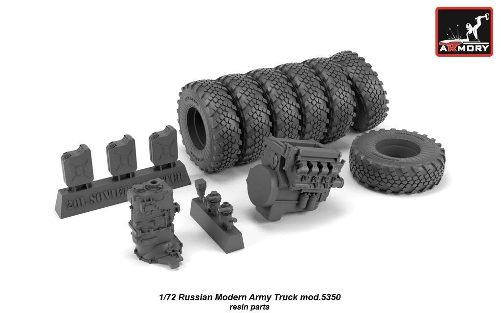 Armory Models 72407-R Russian Modern 6×6 Military Cargo Truck mod.5350 1/72 – zdjęcie 8