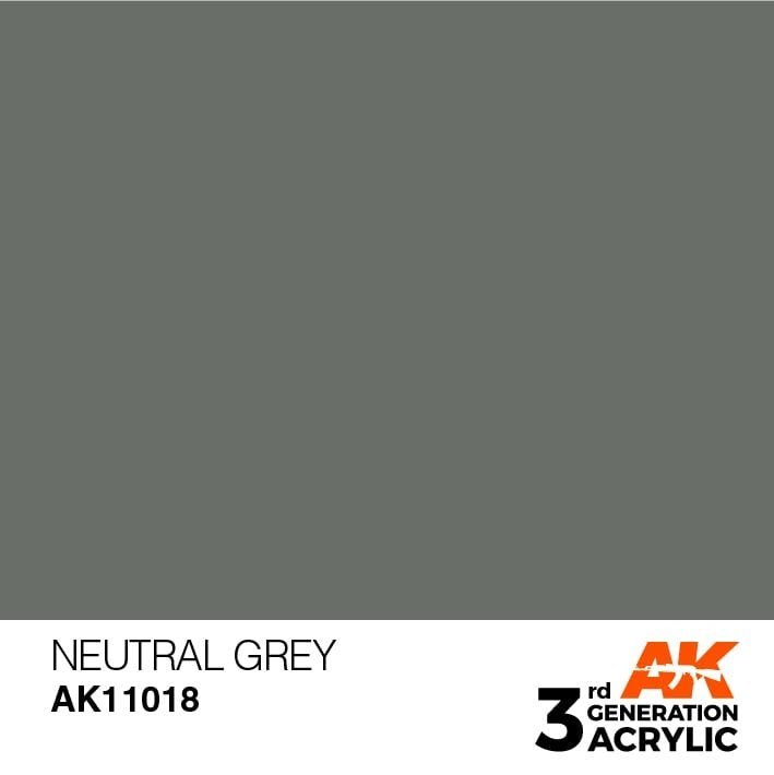 AK Interactive AK11018 Gris neutre 17 ml