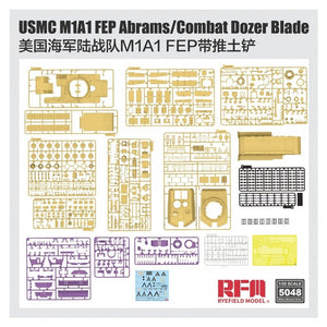 Rye Field Model 5048 USMC M1A1 FEP Abrams/Combat Dozer Blade 1/35 – imagen 3