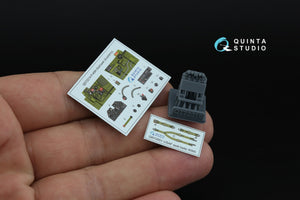 Quinta Studio QD+72212 P-40M Warhawk 3D-Printed &amp;amp; coloured Interior on decal paper (Academy) (with 3D-printed resin parts) 1/72 – Bild 2