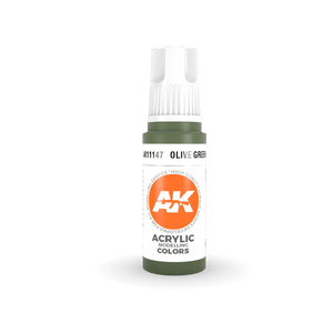AK Interactive AK11147 OLIVE GREEN – STANDARD 17ml – immagine 2