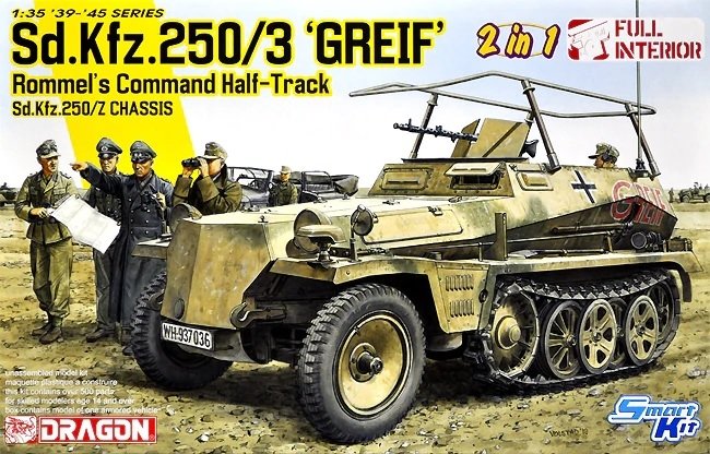 Dragon 6911 Sd.Kfz.250/3 &amp;quot;Greif&amp;quot; Rommel&amp;#39;s Command Half-Track / Z Chassis 1/35 – Bild 2