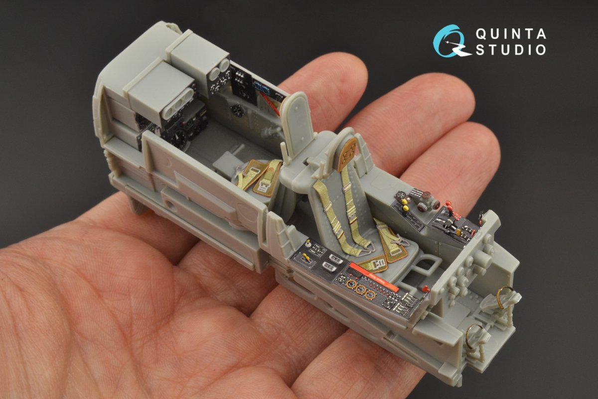 Quinta Studio QD32103 He 219 3D-Printed &amp;amp; coloured Interior on decal paper ( ZM SWS ) 1/32 – immagine 8