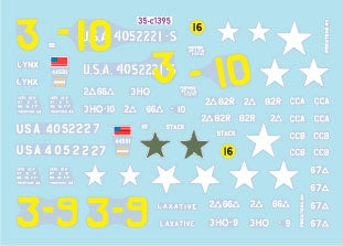 Star Decals 35-C1395 US M8 75mm HMC. Débarquement et France en 1944. Laxatif et Lynx 1/35 – image 2