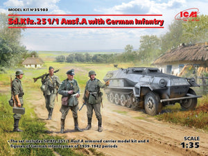ICM 35103 Sd.Kfz.251/1 Ausf.A with German Infantry 1/35
