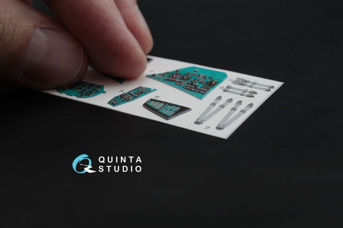 Quinta Studio QD48026 Mi-24V 3D-Printed &amp;amp; coloured Interior on decal paper (for Zvezda kit) 1/48 – imagen 5