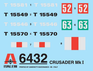 Italeri 6432 Crusader Mk.I 1/35 – immagine 2
