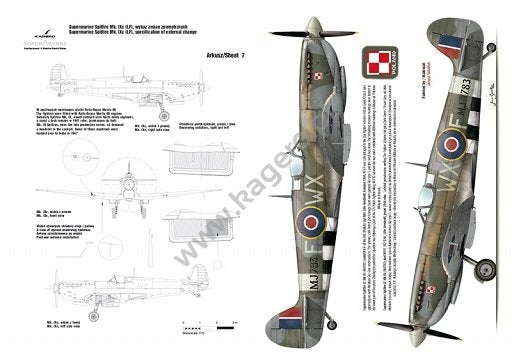 Kagero 7029 Supermarine Spitfire Mk. IX/XVI and other EN/PL – immagine 2