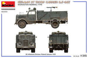 Miniart 35453 German 3t Troop Carrier 3.6-36S Radkasten-Normal-Type 1/35 – immagine 5