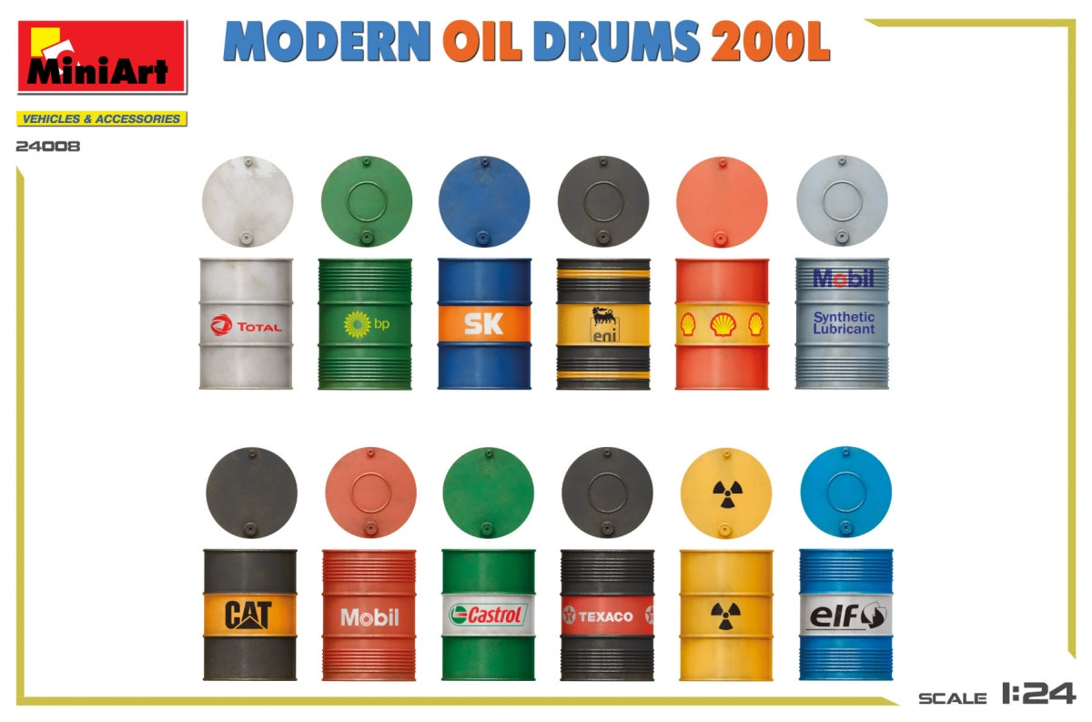 MiniArt 24008 MODERN OIL DRUMS 200L 1/24 – Bild 3