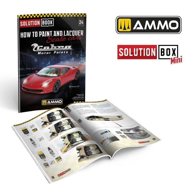 AMMO of Mig Jimenez 6604 SOLUTION BOOK 24 – How to Paint and Lacquer scale cars (Multilingual Book) – zdjęcie 2