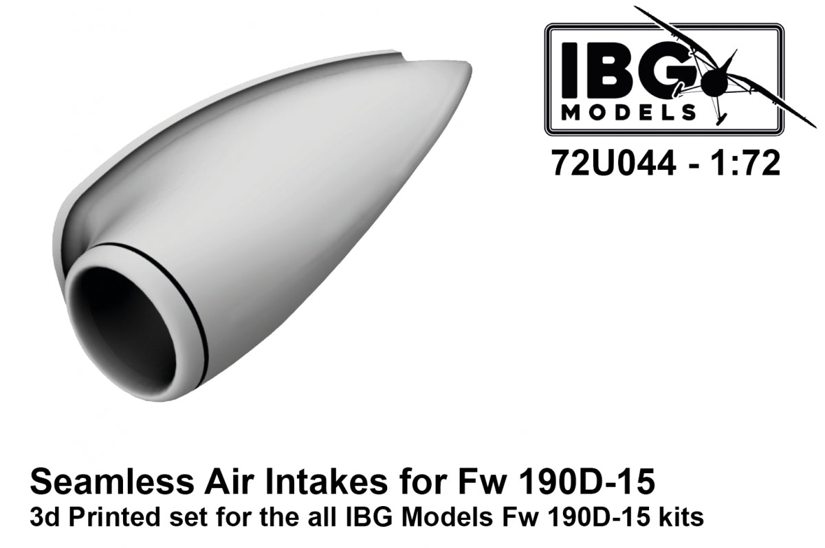Prises d'air sans soudure IBG 72U044 pour Fw 190D-15 1/72