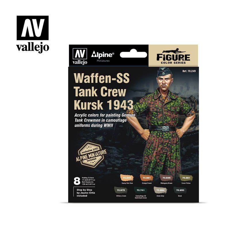 Vallejo 70249 Waffen-SS Tank Crew, Kursk 1943 8x17ml