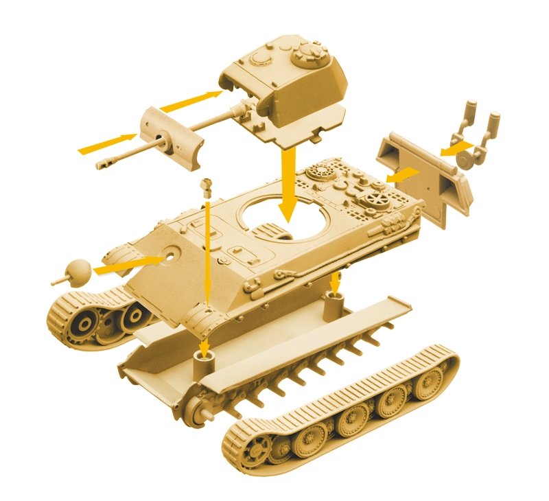 Italeri 34104 PANTHER - WoT - Easy to Build 1/72 – immagine 5