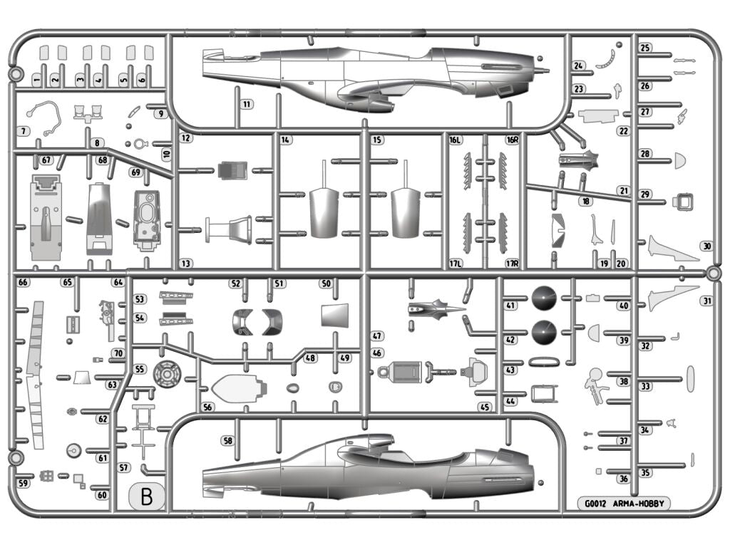 Arma Hobby 70070 P-51D Mustang 1/72