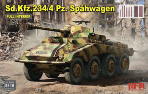 Rye Field Model 5118 Sd.Kfz. 234/4 Pz. Spähwagen with Full Interior 1/35