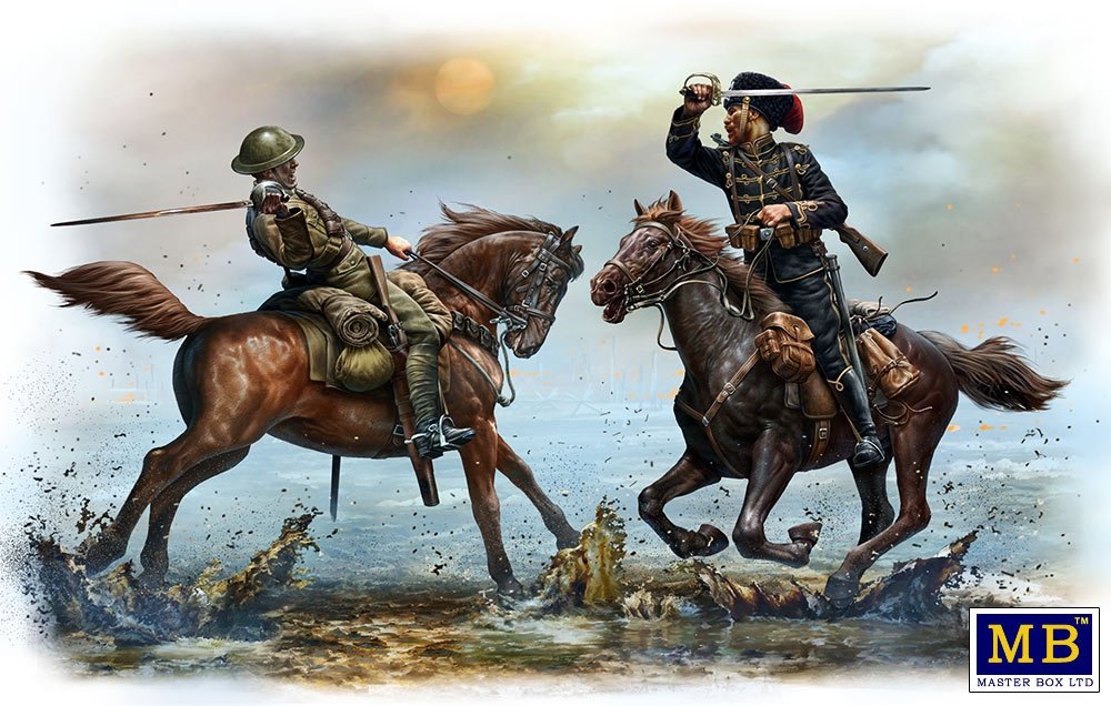 Master Box 35184 British and German Cavalrymen, WWI era – immagine 2