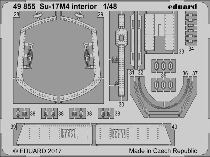 Eduard 49855 Su-17M4 interior HOBBY BOSS 1/48 – zdjęcie 2