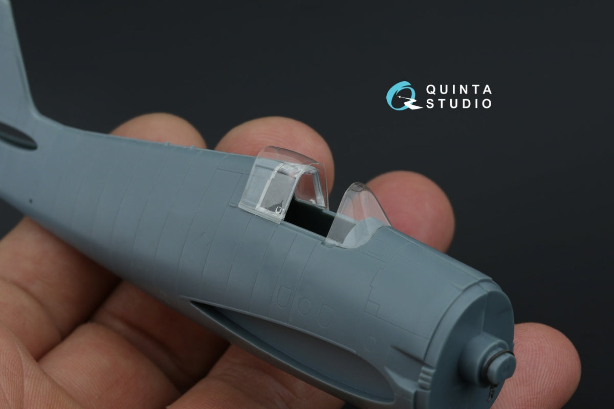 Quinta Studio QC72008 F6F-3/5 Hellcat vacuumed clear canopy (Eduard) 1/72 – zdjęcie 2