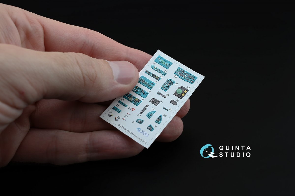 Quinta Studio QD72014 MiG-31B 3D-Printed &amp;amp; colored Interior on decal paper (for Trumpeter kit) 1/72 – image 2