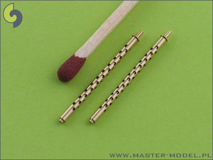 Master AM-32-001 Browning M2 aircraft .50 caliber (12.7mm) barrels (2pcs) 1/32 – immagine 3