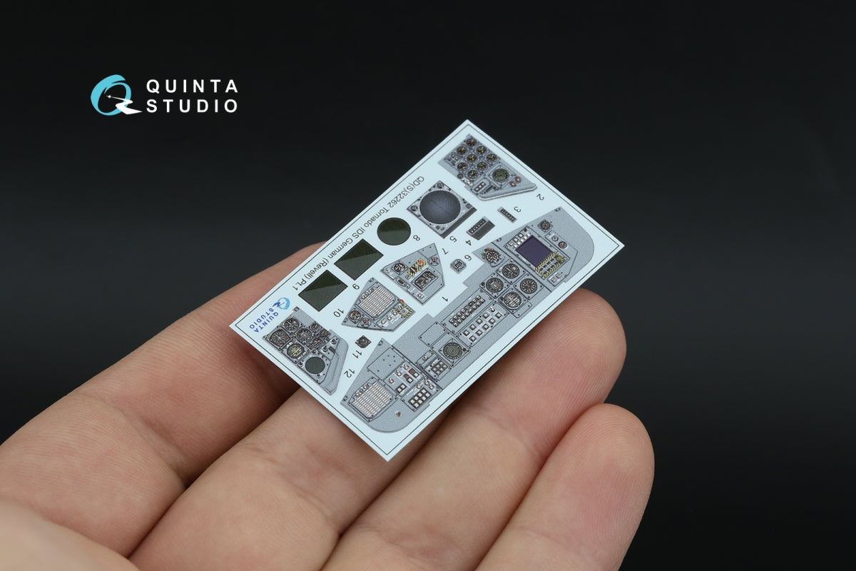 Quinta Studio QD+32262 Tornado IDS German 3D-Printed &amp; coloured Interior on decal paper (Revell) (with 3D-printed resin parts) 1/32