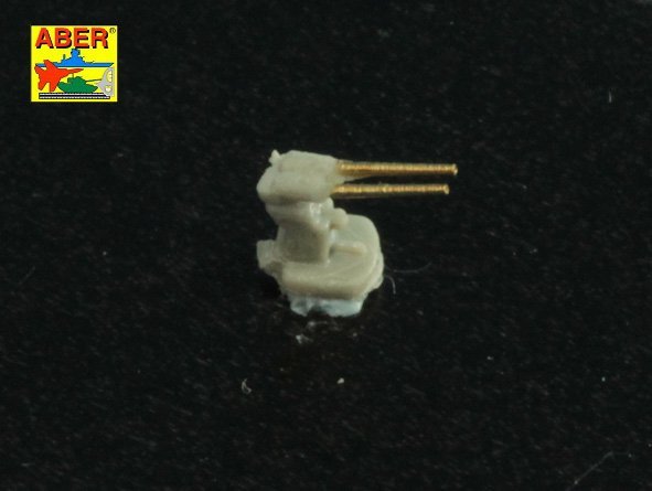 Aber 1/700L-40 Set of 16 pcs 3,7 cm Flak 42 gun barrels for German war ships 1/700 – immagine 3