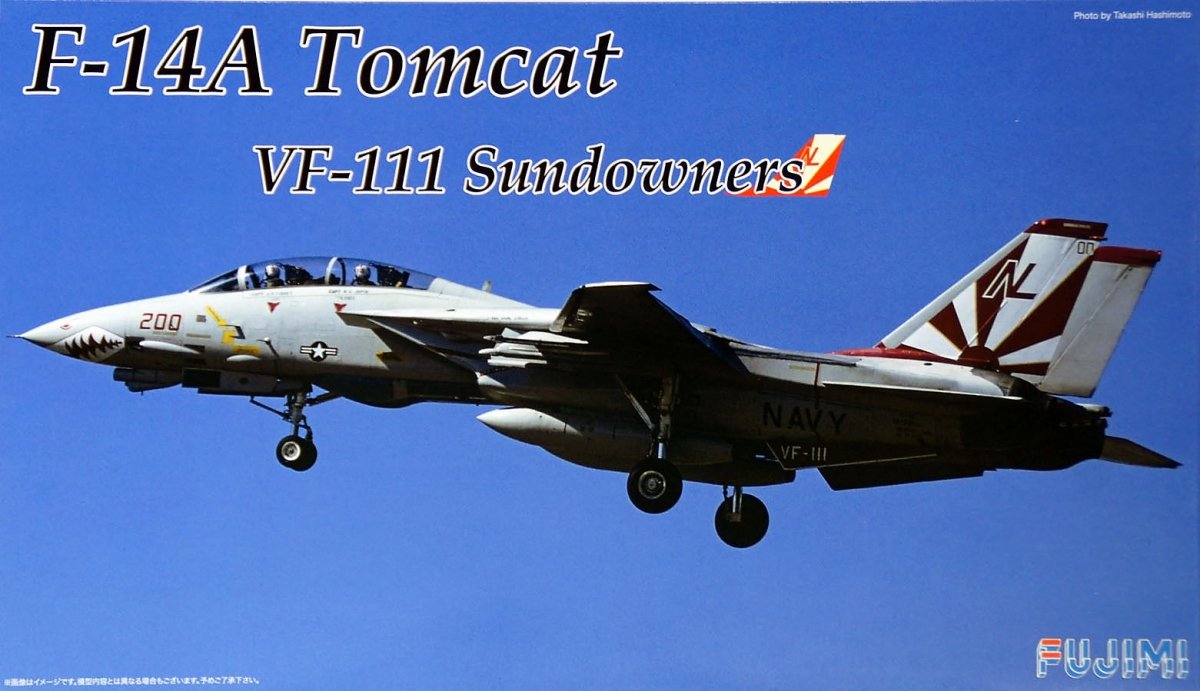 Fujimi 722771 F-1 F-14A Tomcat VF-111 Sun downers 1/72