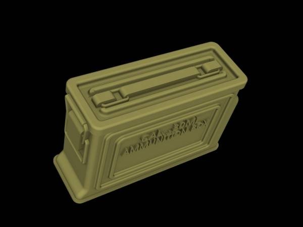 Panzer Art RE35-393 US ammo boxes for 0,3 ammo (metal pattern) 1/35 – imagen 2