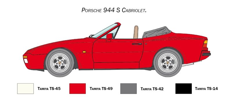Italeri 3646 PORSCHE 944 S Cabrio 1/24 – immagine 2