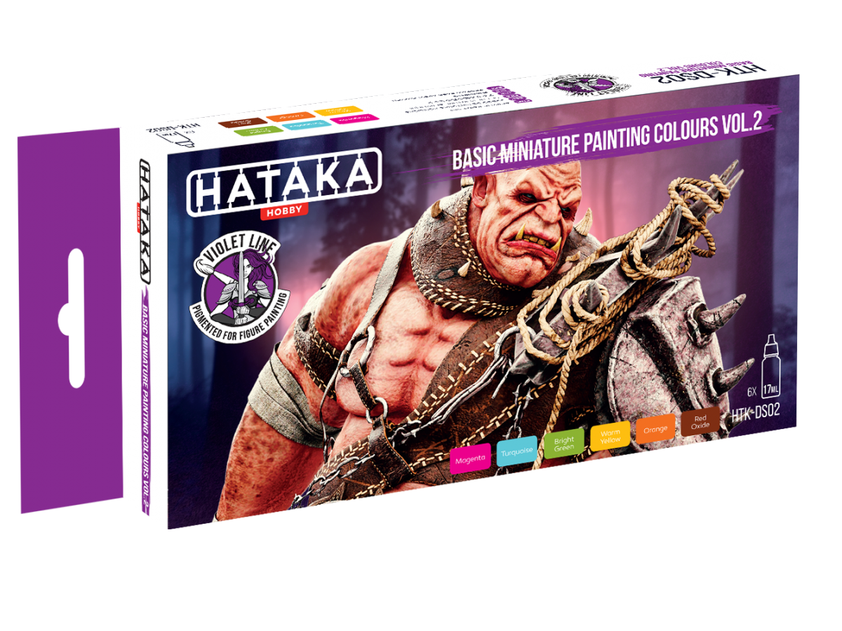 Couleurs de base pour peinture de figurines Hataka HTK-DS02 vol. 2