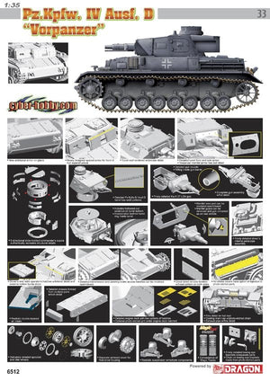 Cyber Hobby 6512 Panzer IV Ausf.D Vorpanzer Pz.Kpfw.IV 1/35