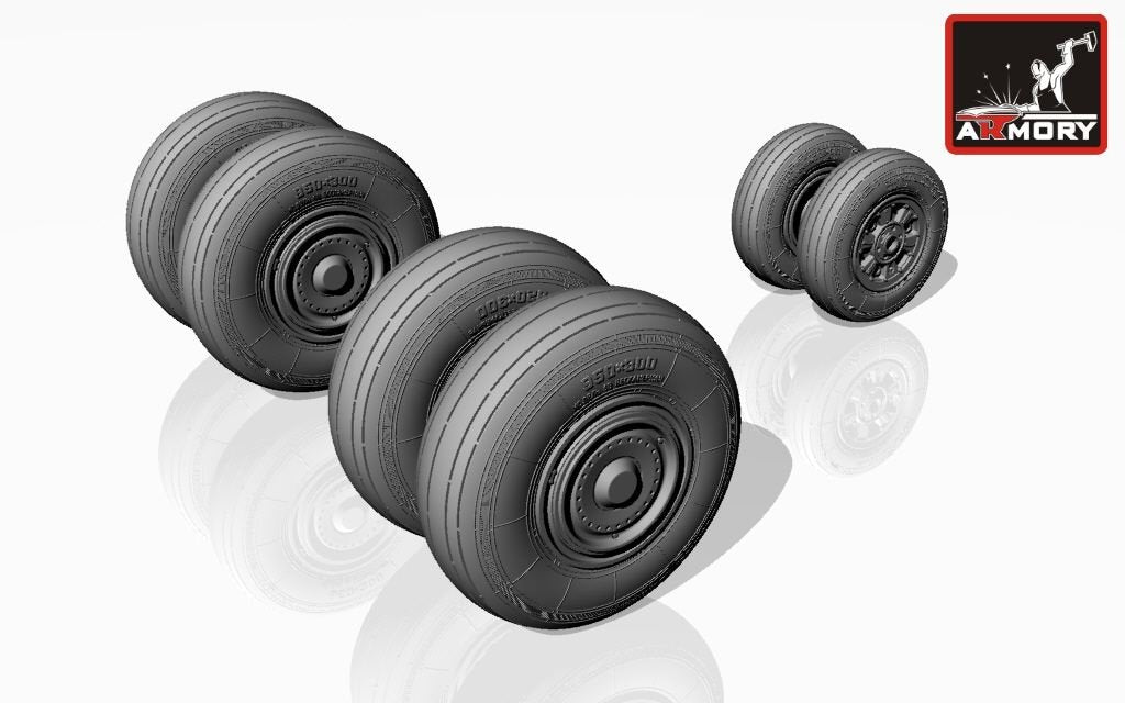 Armory Models AW72023 Sukhoj Su-24 Fencer early type wheels 1/72 – zdjęcie 2