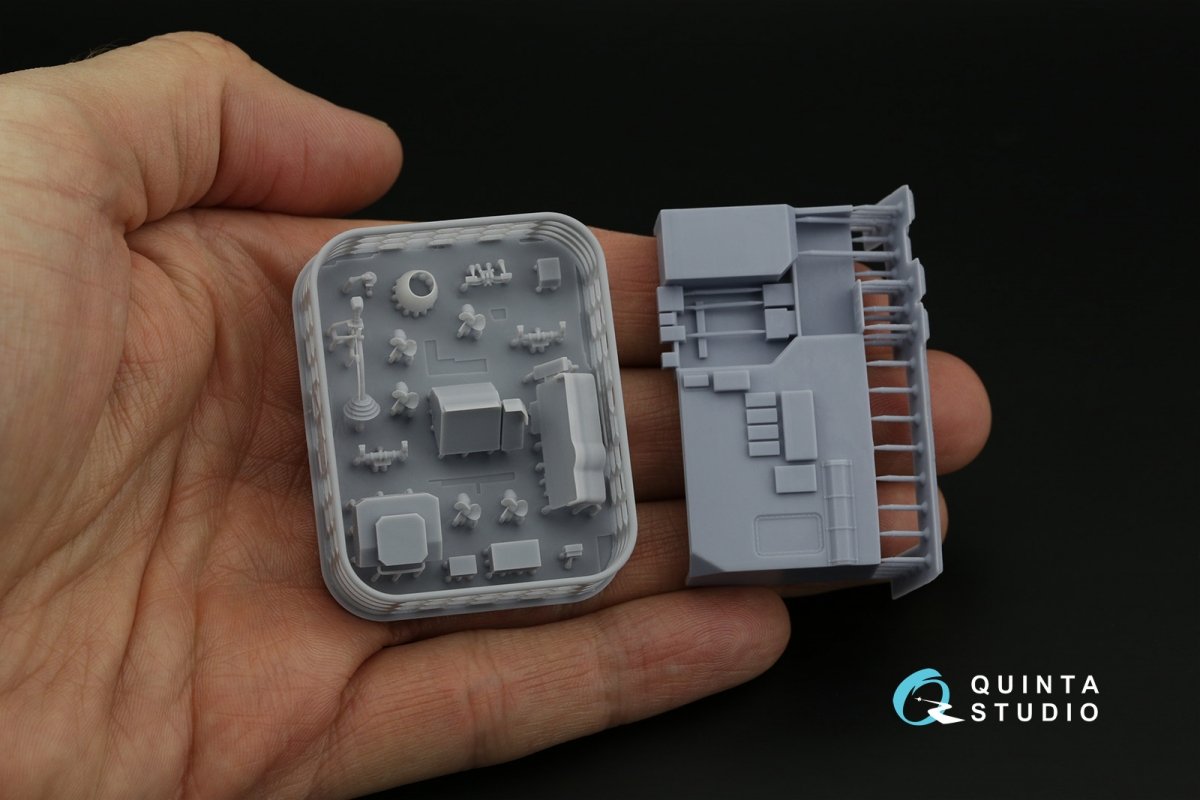 Quinta Studio QD+48357 Ka-27PL Military version 3D-Printed &amp;amp; coloured Interior on decal paper (Hobby Boss) (with 3D-printed resin parts) 1/48 – immagine 4