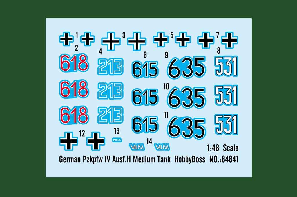 Hobby Boss 84841 German Pzkpfw IV Ausf.H Medium Tank 1/48 – imagen 3