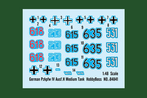 Hobby Boss 84841 German Pzkpfw IV Ausf.H Medium Tank 1/48 – imagen 3