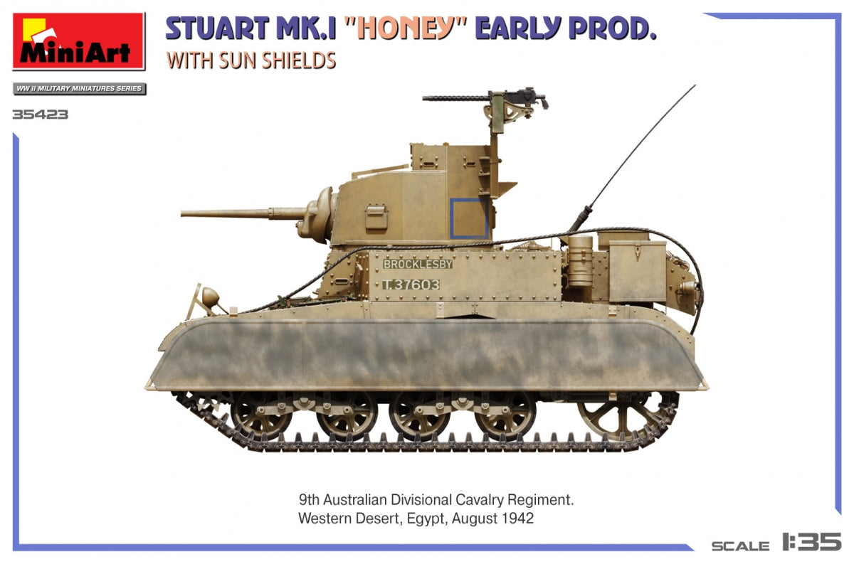 MiniArt 35423 Stuart Mk.I « Honey » Première production avec pare-soleil 1/35 – image 5