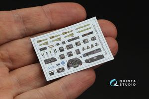 Quinta Studio QD72188 Bf 110G2/4 3D-Printed &amp;amp; coloured Interior on decal paper (Eduard) 1/72 – immagine 3