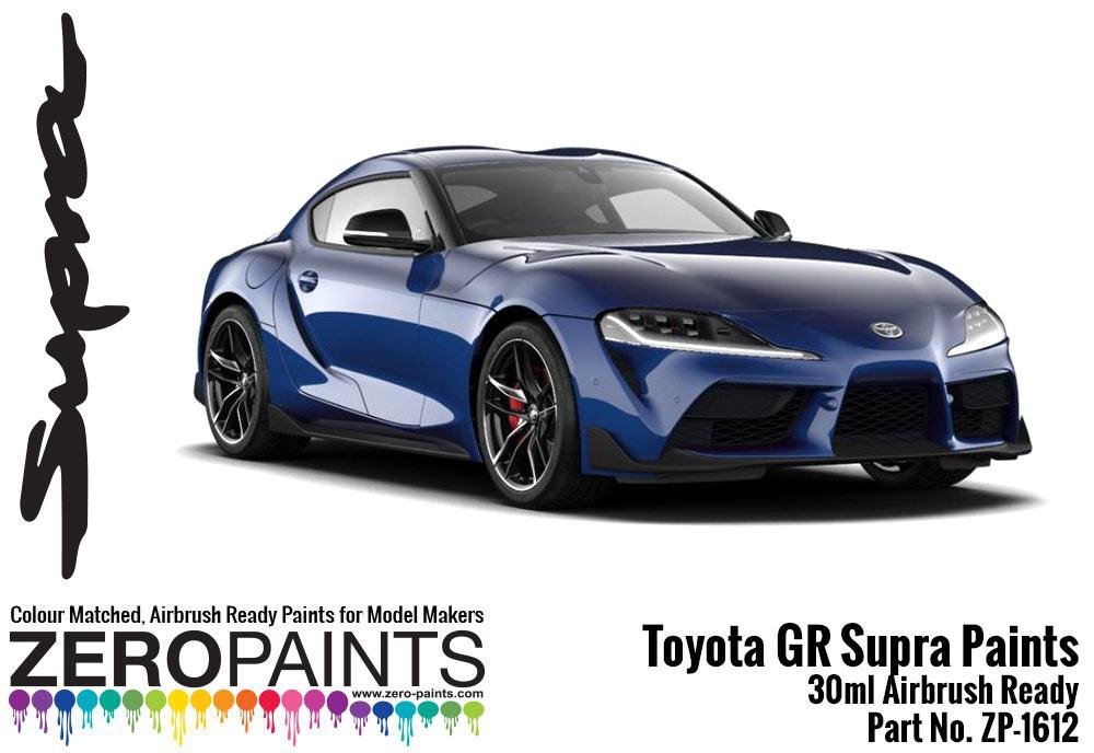 Peinture bleu foncé Zero Paints ZP-1612-DBLUE pour Toyota GR Supra, 30 ml