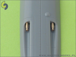 Master AM-48-011 Bf 109 G5 - G14, K armament set (MG 131 tips) &amp;amp; Pitot Tube 1/48 – immagine 3
