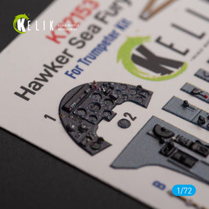 KELIK K72153 Hawker Sea Fury FB.11 - interior 3D decals for Trumpeter kit 1/72 – immagine 6
