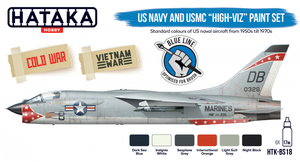 Hataka HTK-BS18 US Navy and USMC high-viz Paint Set 6x17ml – immagine 2