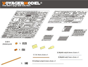 Voyager Model PE35303 WWII German Panzer.IV Ausf.D mit 75mm Kw.K.40 L/43 basic For DRAGON 6330 1/35 – immagine 5
